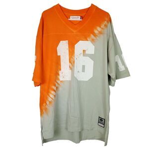 Peyton Manning Tennessee Vols Mitchell & Ness NCAA L Large Shirt #16 Dip Dye New